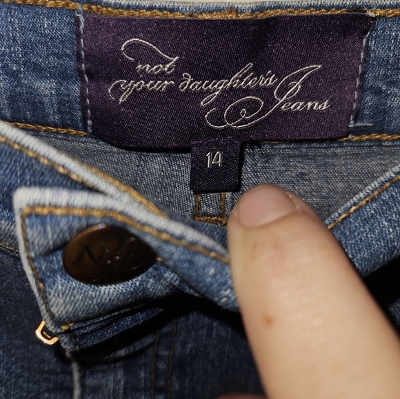 NYDJ Womans Straight Leg Jean Size 14 - Picture 4 of 13